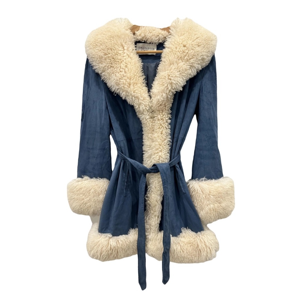 Charlotte Simone Blue Dolly Coat